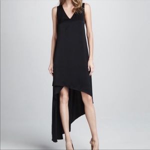 BCBG black asymmetrical dress size small